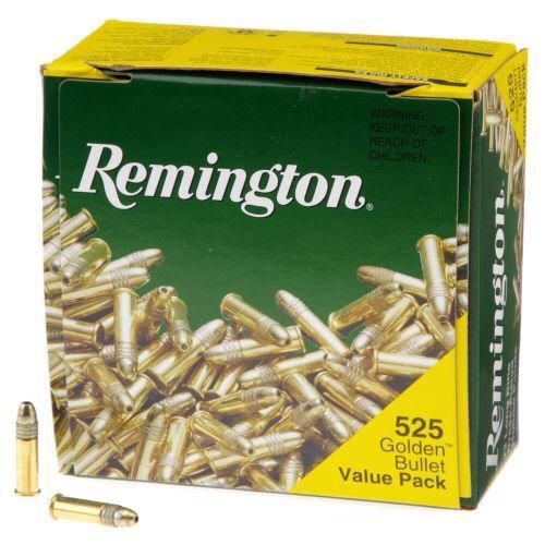 Caixa de 525 Munições Remington Golden Bullet Cal.22lr CPHP 36gr.