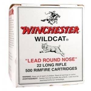 Caixa 500 Munições Winchester Wildcat Cal.22lr LRN 40gr.
