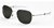 Óculos AO Original Pilot Matte Chrome - True Color Grey - 55mm