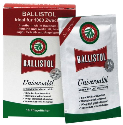 Pack 10 Panos Ballistol Universal Lubrificação/Manutenção
