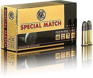 Caixa 50 Munições RWS Special Match Cal.22lr LRN 40gr.
