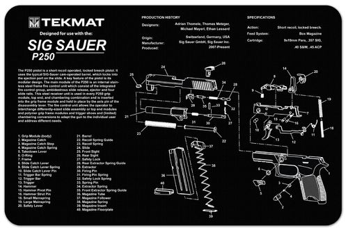 Tapete Limpeza/Manutenção TekMat Sig Sauer P250