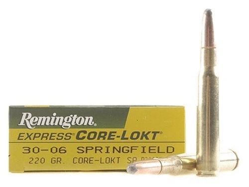 Caixa de 20 Munições Remington Express Cal.30-06Spring. Core-Lokt SP 220gr.