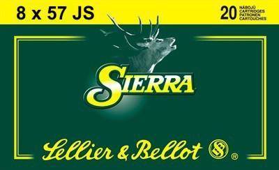 Caixa de 20 Munições Sellier & Bellot Cal. 8x57 JS Sierra