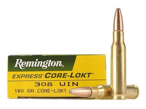 Caixa de 20 Munições Remington Express Core-Lokt Cal. 308Win. PSP 180 gr.