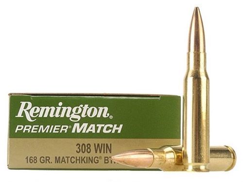 Caixa de 20 Munições Remington Premier Match Cal. 308Win. BTHP 168gr.