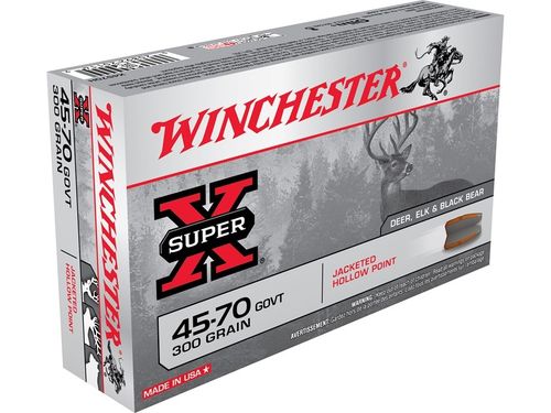 Caixa 20 Munições Winchester Cal.45-70Gov't JHP 300gr.