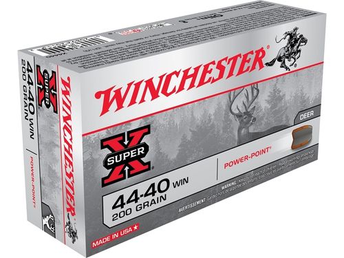 Caixa 50 Munições Winchester Cal.44-40Win. Power-Point 200gr.