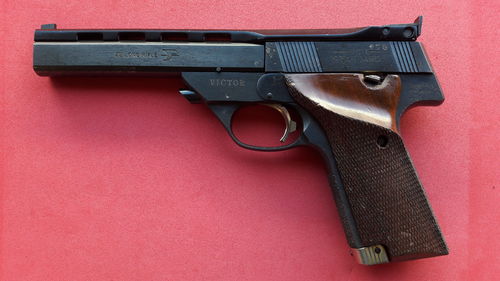 Pistola Hi-Standard The Victor Cal.22lr Usada, Bom Estado