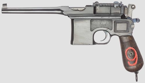 Pistola Mauser C96/16 Cal.9x19 Usada, Bom Estado
