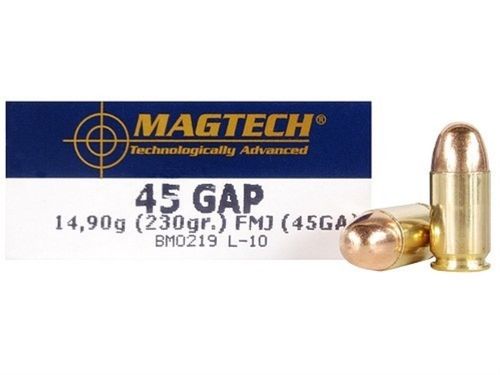 Caixa 50 Munições Magtech Cal.45GAP FMJ 230gr.