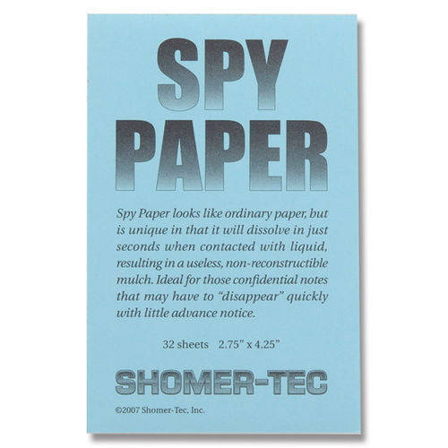 Bloco de Papel “Spy Paper” – Papel de Espião