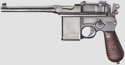 Pistola Mauser C96 M712 Cal.7,63x25mm Mauser Usada, Bom Estado