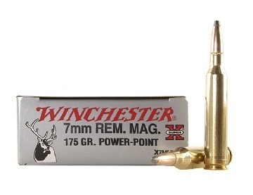 Caixa 20 Munições Winchester Cal.7mm Rem. Mag. Power-Point 175gr.