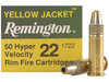 Caixa 50 Munições Remington Yellow Jacket Cal.22lr HP 33gr.