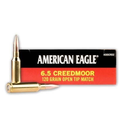 Caixa 20 Munições American Eagle Cal.6,5Creedmoor OTM 120gr.