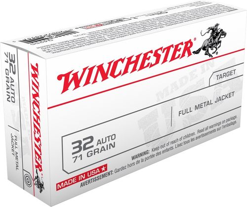 Caixa 50 Munições Winchester Target Cal.7,65mm FMJ 71gr.