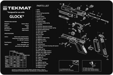 Tapete Limpeza/Manutenção TekMat Glock