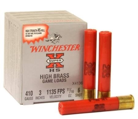Caixa 25 Cartuchos Winchester Super-X Cal.410 19,5gr. Ch.6