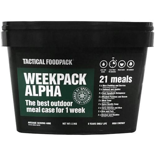 Tactical Foodpack Weekpack Alpha 21 Refeições