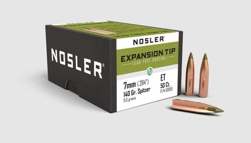 Caixa 50 Projécteis Nosler Expansion Tip Cal.7mm Spitzer 140gr.