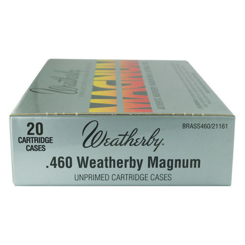 Caixa 20 Invólucros Weatherby Cal.460 Wetherby Magnum